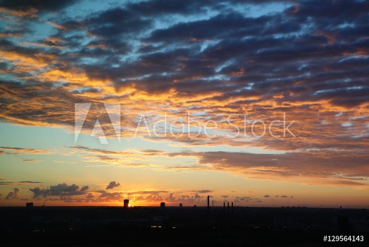 Image de Cloudy sky and Sunset in Copenhagen Denmark Scandinavia 